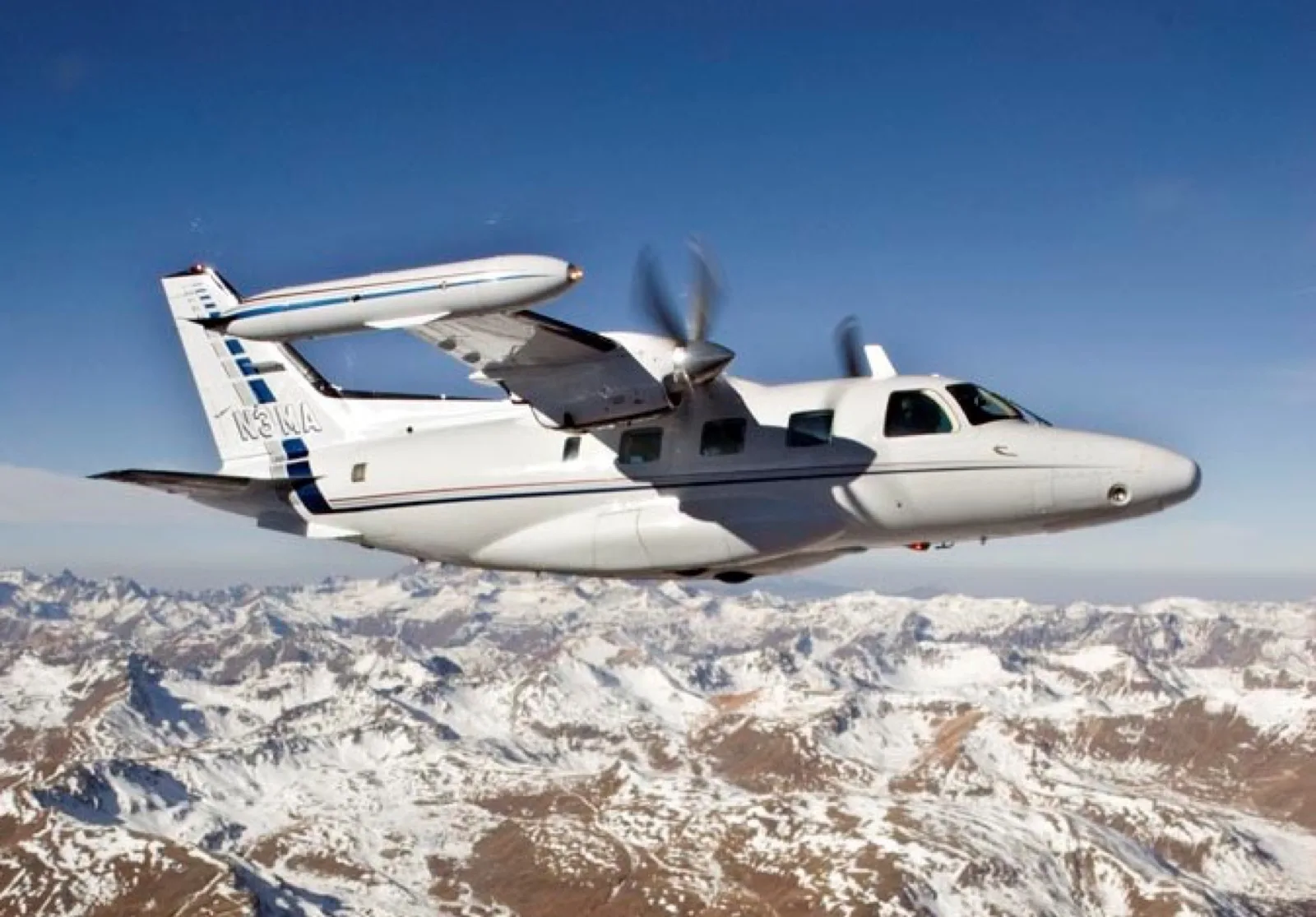 MU-2 aircraft on ramp